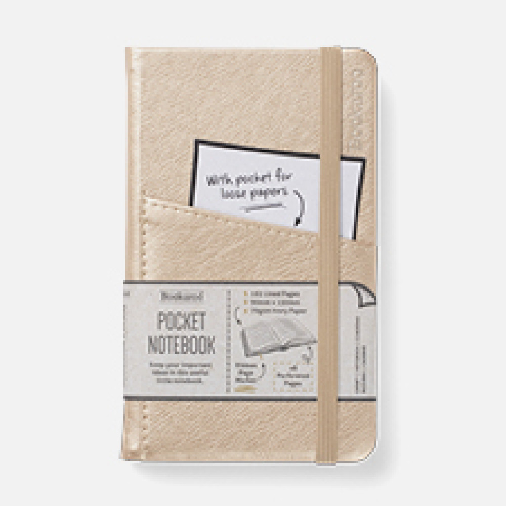 43013 Bookaroo A6 Pocket Notebook - Gold