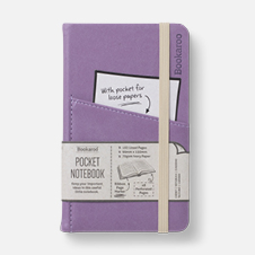 43031 Bookaroo A6 Pocket Notebook - Aubergine