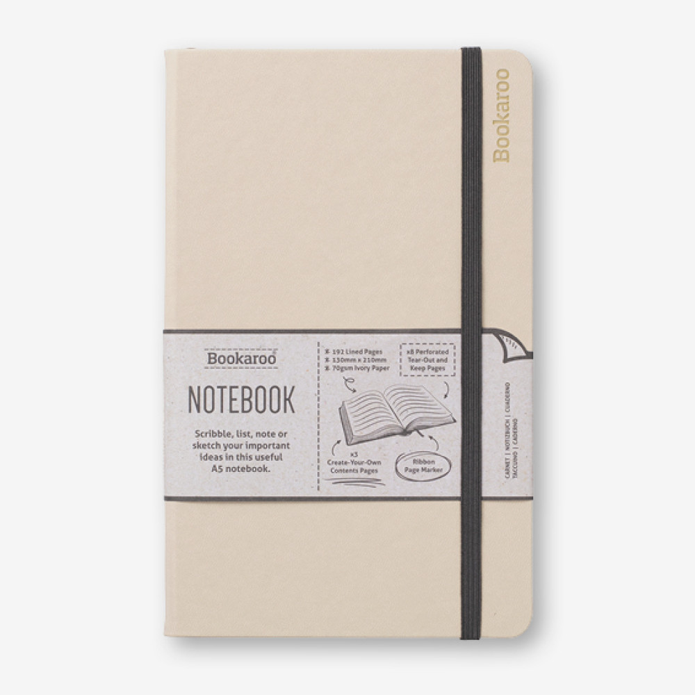 43234 Bookaroo A5 Notebook - Cream