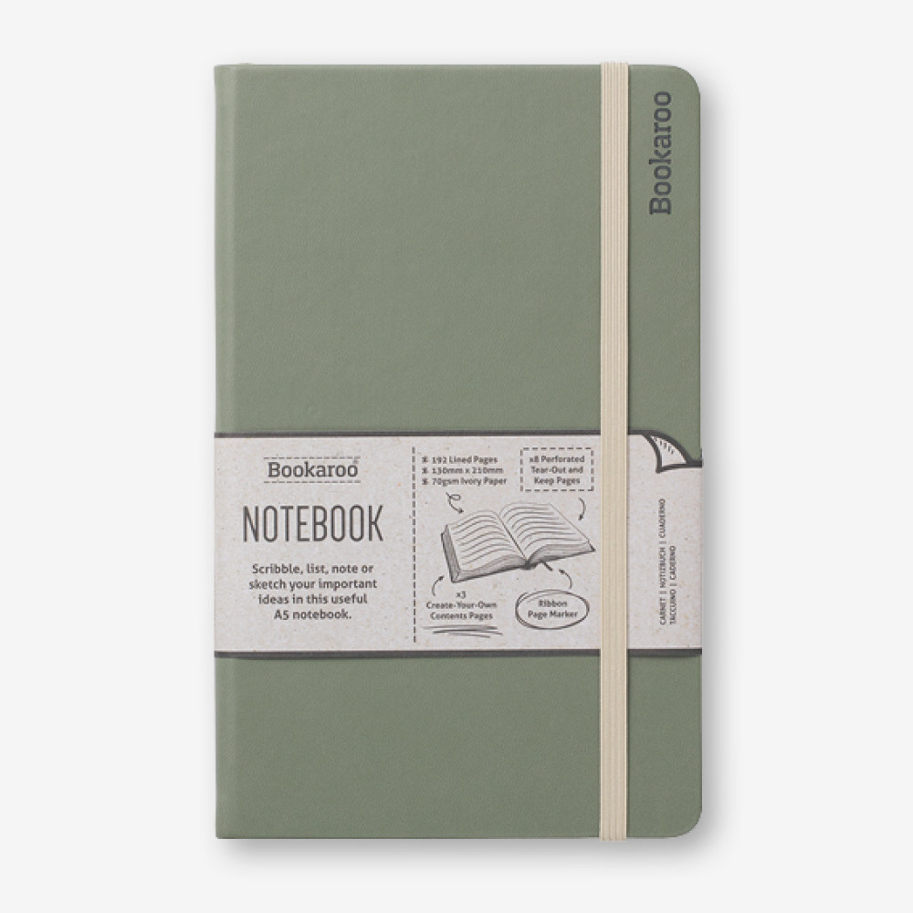 43235 Bookaroo A5 Notebook - Fern