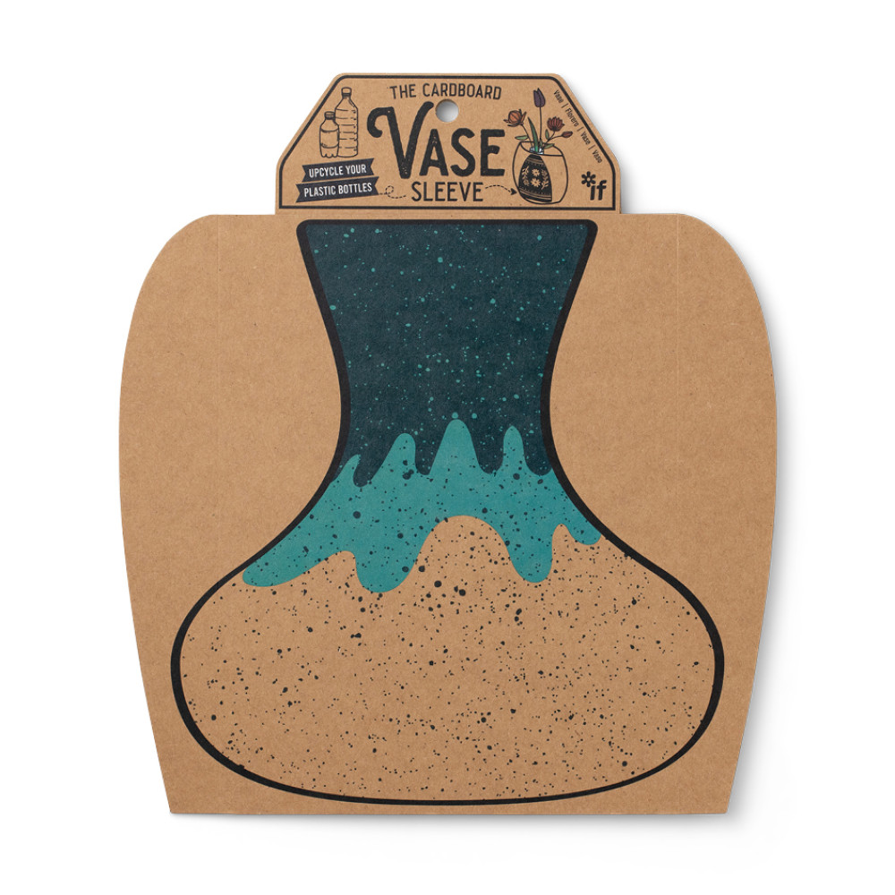 47704 The Cardboard Vase Sleeve - Drippy Glaze