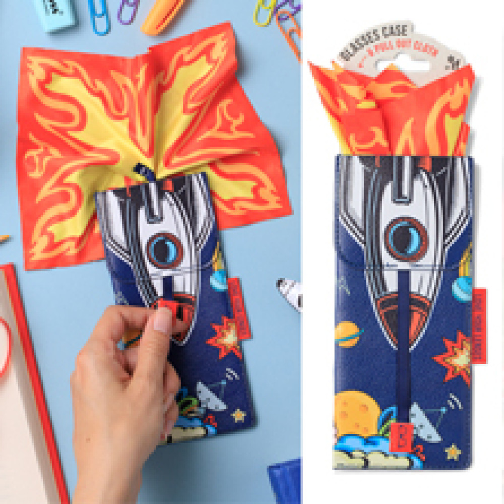 49805 Love Your Lenses Glasses Case - Rocket