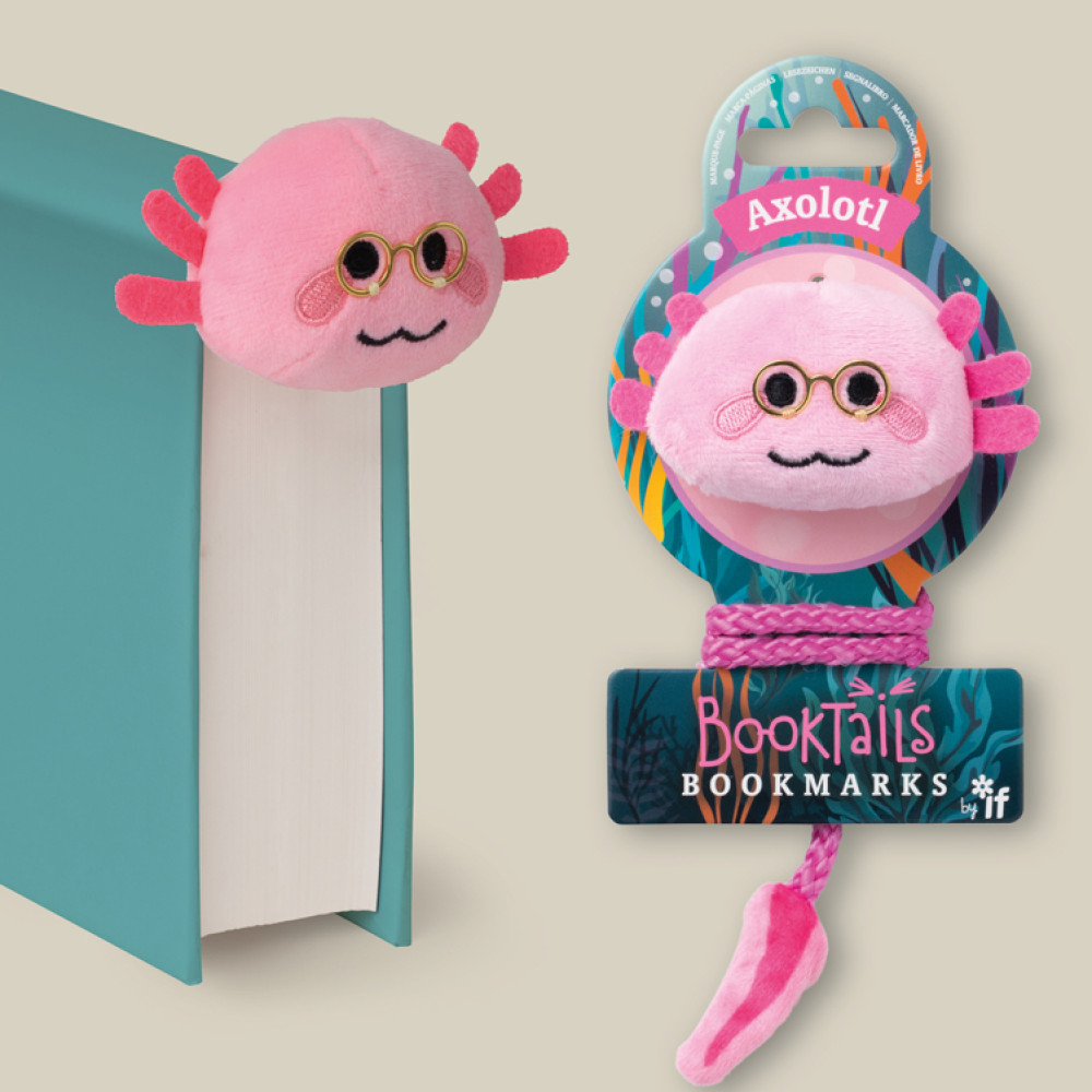 96813 BookTails Bookmark - Axolotl
