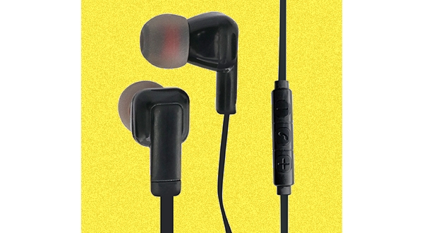 ID-E3 Mic & Volume Control Earbud, Black - Pack of 10