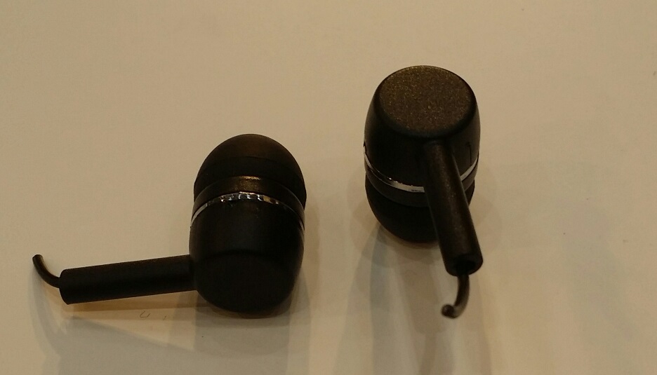 ID-91 Smiley Earbuds with Straight Tips, Black - Pack of 10