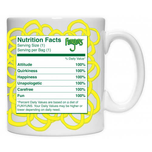 Picture of Imaginarium Goods CMG11-FUN-NF 11 oz. Coffe Mug, Nutrition Facts
