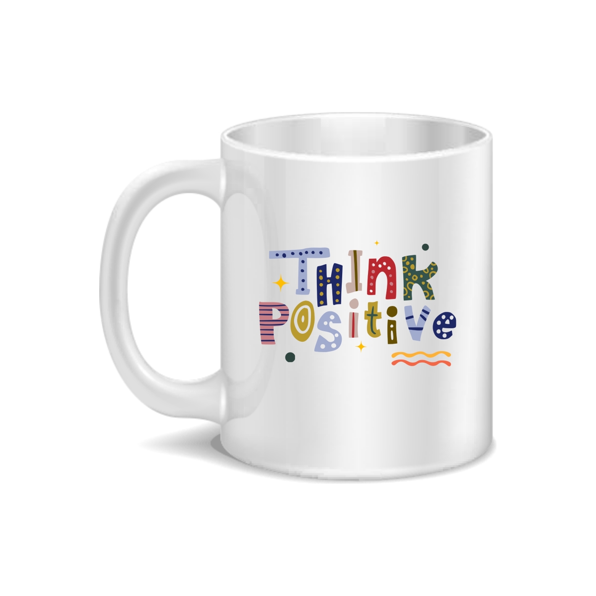 CMG11-IGCM-TPOSITIVE Think Positive Coffee and Tea Ceramic Mug 11oz
