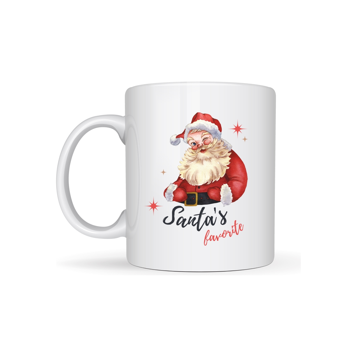 CMG11-IGCM-SNTFAV Santa's Favorite Coffee and Tea Ceramic Mug 11oz