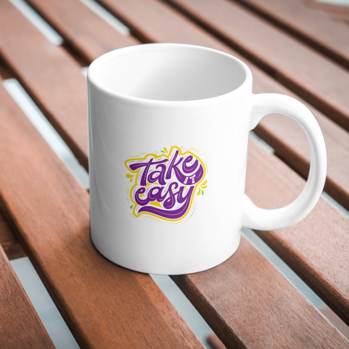 CMG11-IGCM-TAKEEASY Take Easy Coffee and Tea Ceramic Mug 11oz