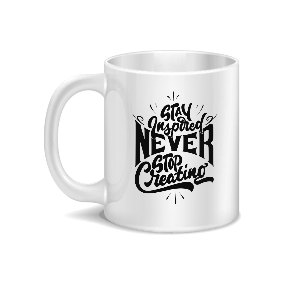 CMG11-IGCM-SISCREAVTIVE Stay Inspired Never Stop Creating Coffee and Tea Ceramic Mug 11oz