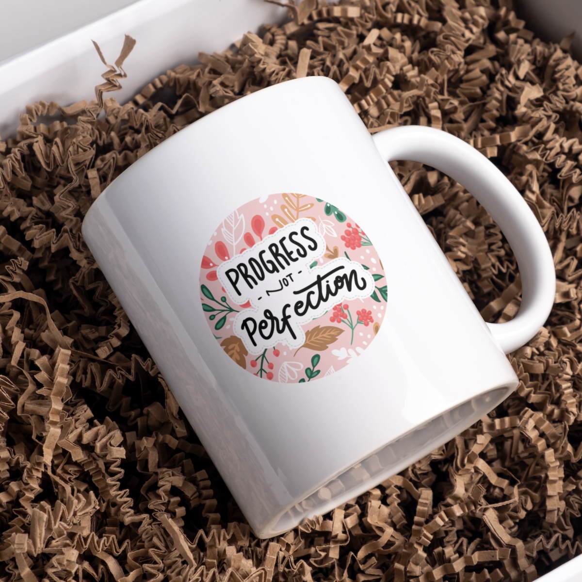 CMG11-IGCM-PNPERFECTION Progress Not Perfection Coffee and Tea Ceramic Mug 11oz