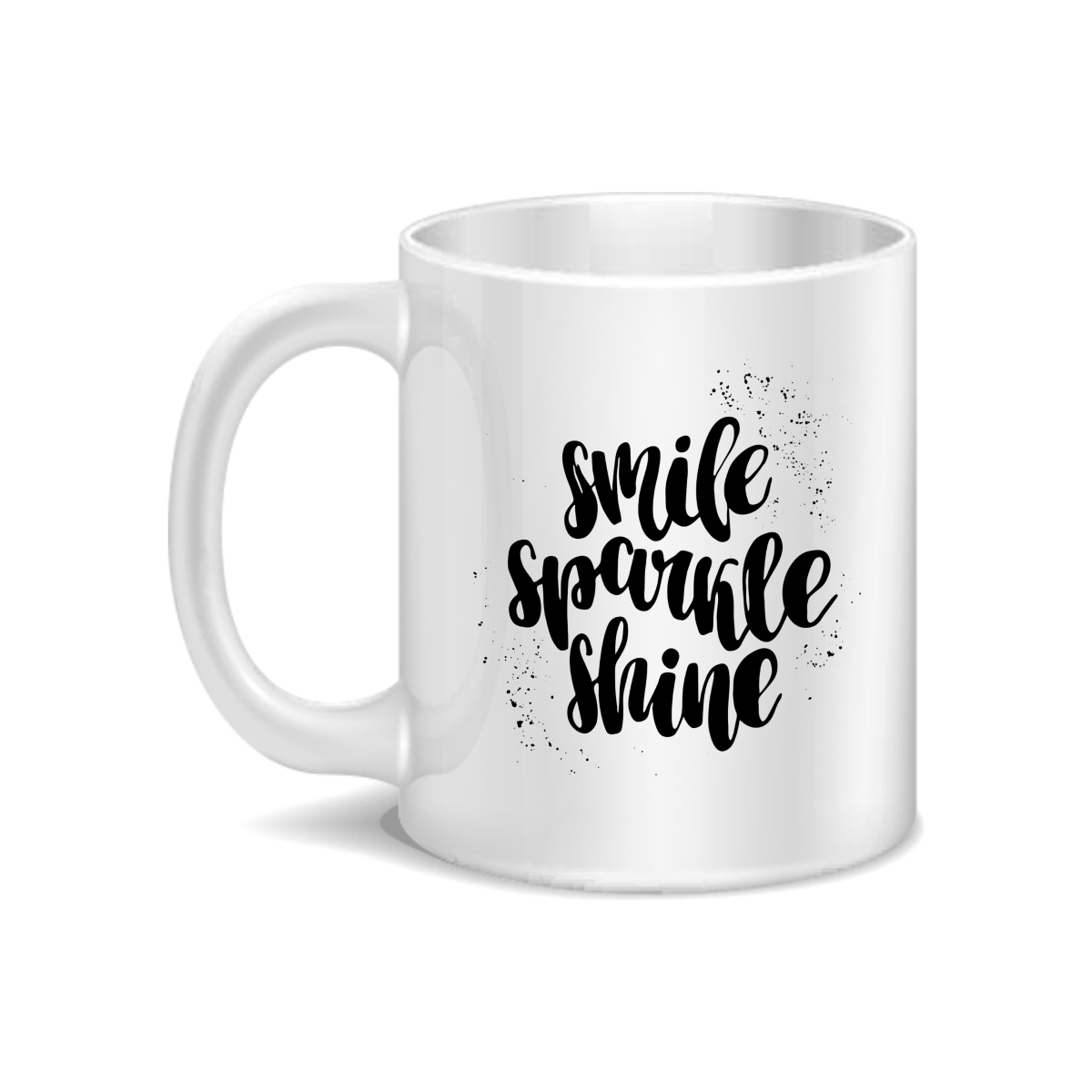 CMG11-IGCM-SSSHINE Smile Sparkle Shine Coffee and Tea Ceramic Mug 11oz