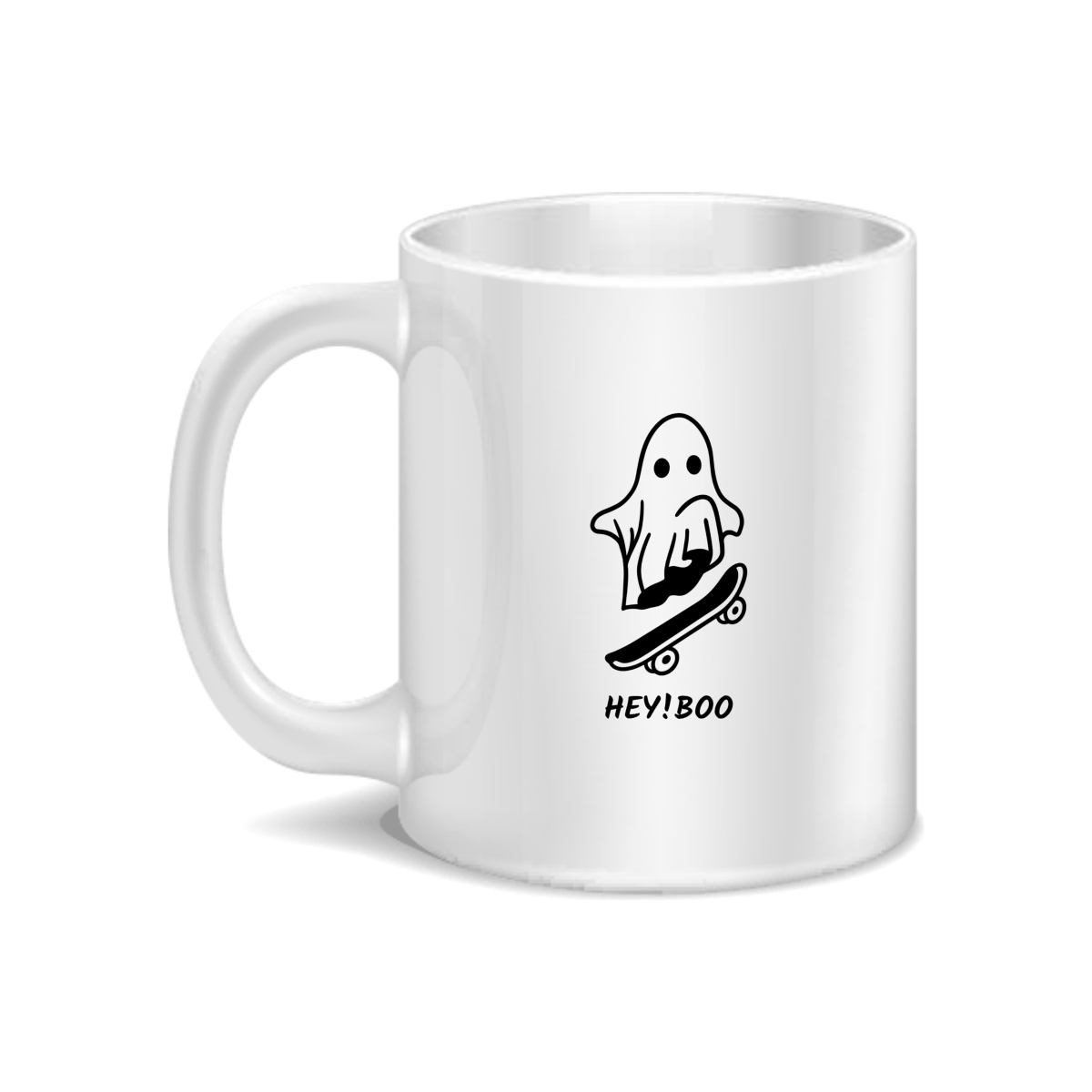 CMG11-IGCM-HBOO Hey Boo Coffee and Tea Ceramic Mug 11oz