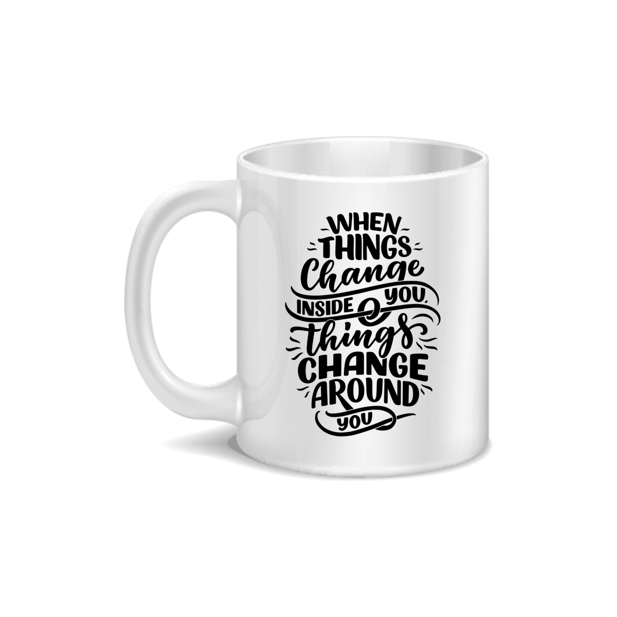 CMG11-IGCM-WTCTCRU When Things Change Inside You Things Change Around You Coffee and Tea Ceramic Mug 11oz