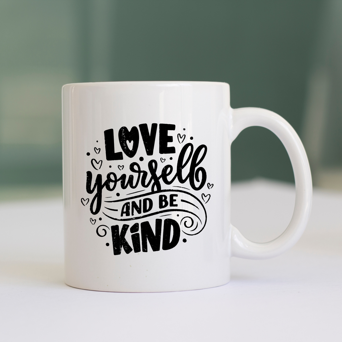 CMG11-IGCM-LYABKIND Love Yourself And Be Kind Coffee and Tea Ceramic Mug 11oz