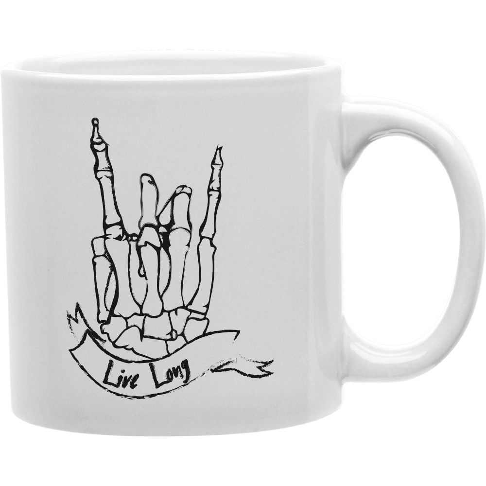 CMG11-IGC-SKELEHAND Live Long Halloween Mug Coffee and Tea Ceramic Mug 11oz
