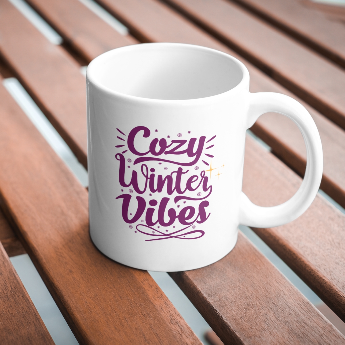 CMG11-IGCM-CWVIBES Cozy Winter Vibes Coffee and Tea Ceramic Mug 11oz