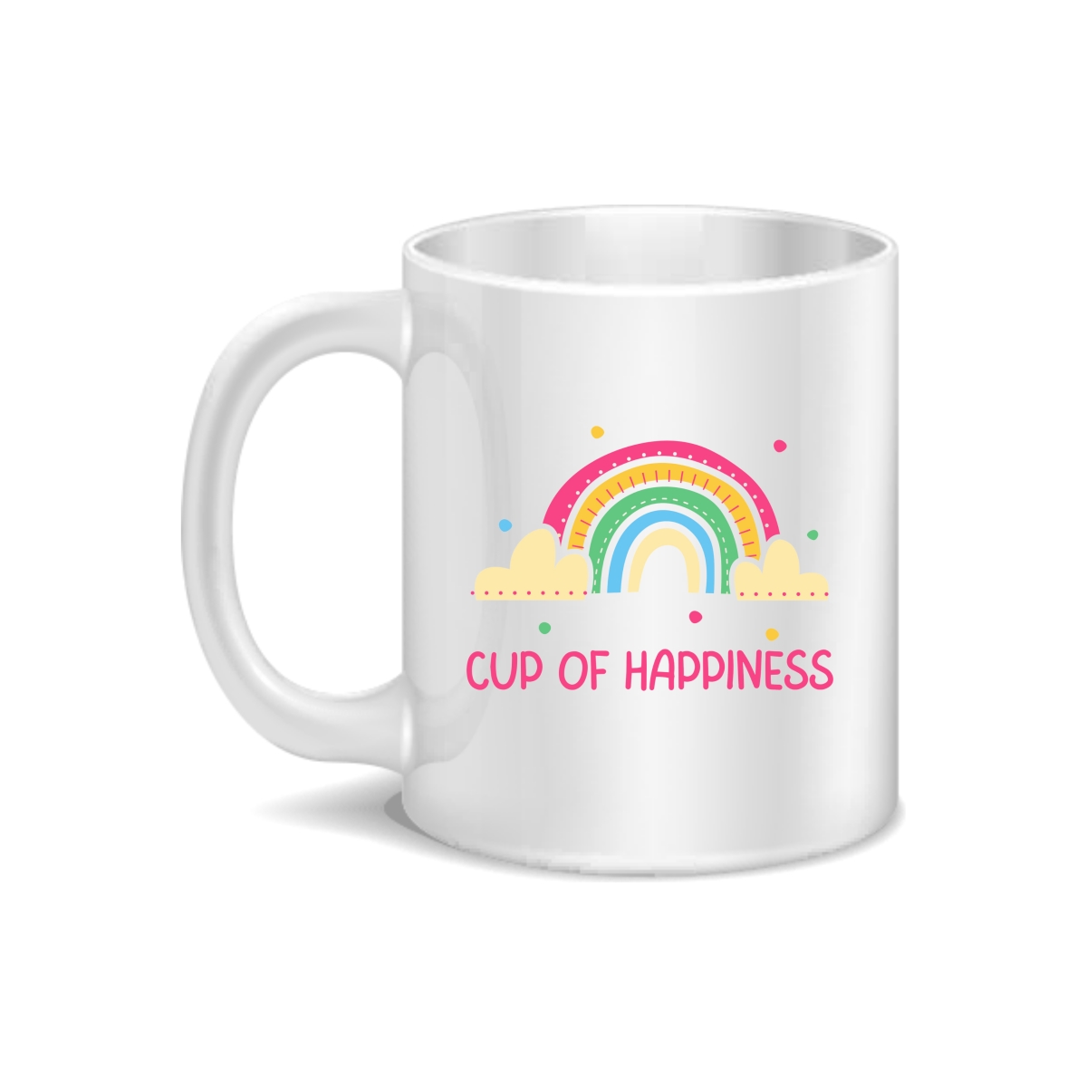 CMG11-IGCM-COHAPPINESS Cup Of Happiness Coffee and Tea Ceramic Mug 11oz