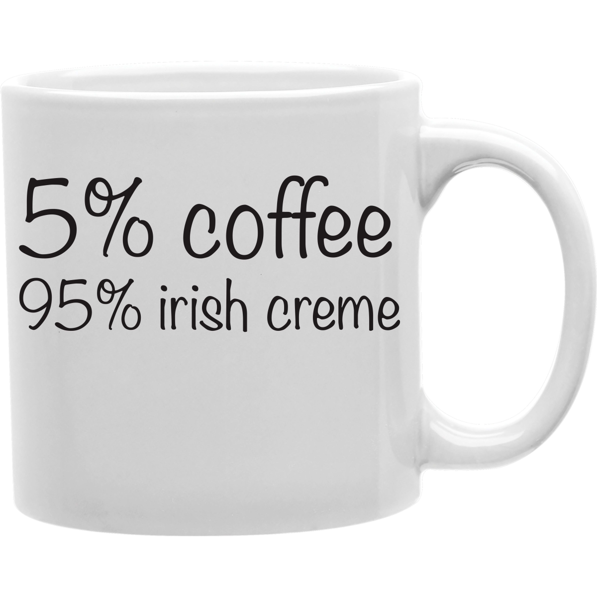 CMG11-IGC-CREME 5% Coffee 95% Irish Creme Coffee and Tea Ceramic Mug 11oz