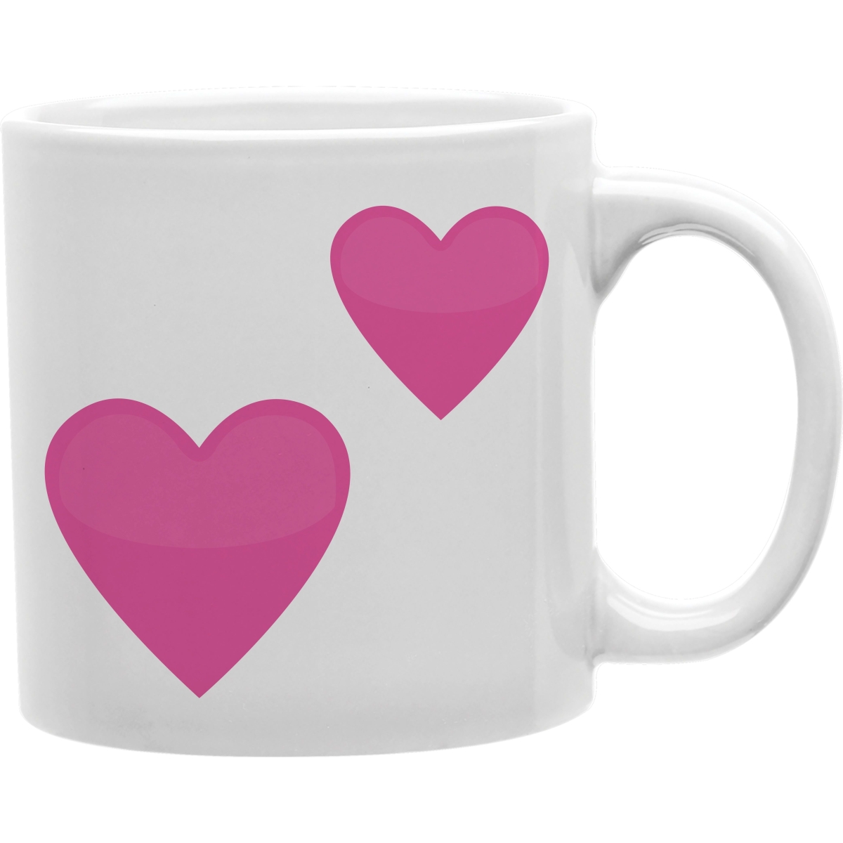 CMG11-IGC-2HEARTS 2 Hearts Emoji Coffee and Tea Ceramic Mug 11oz