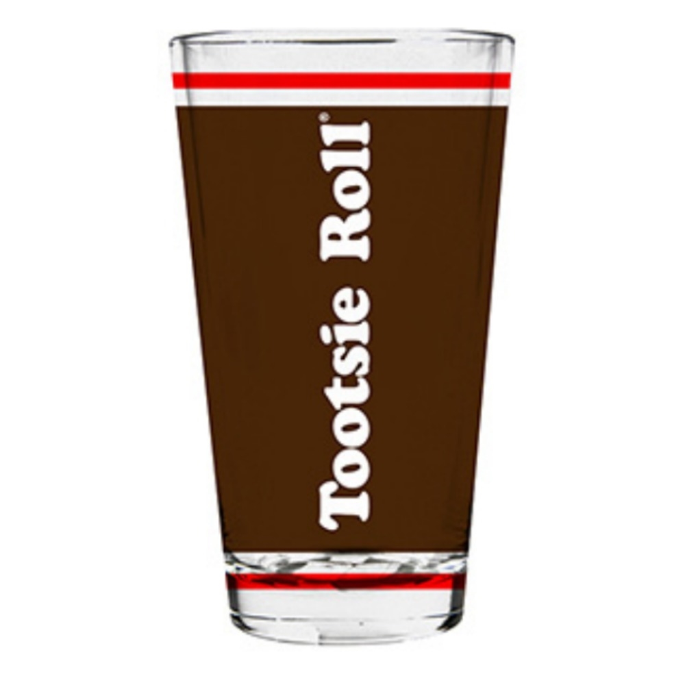 GLS-TR-TR  Wrapper 16 oz. Pint Glass - Brown