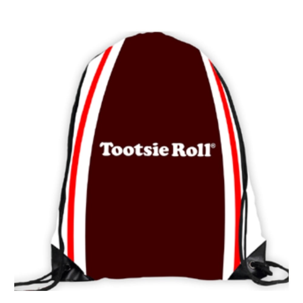 DSB-TR-TR  Logo Drawstring Bag - Brown