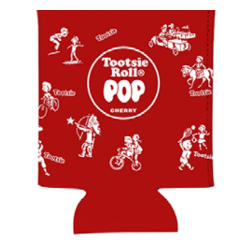 KZY-TR-RWRAP  Pop Cherry Wrapper Can can cooler - Red