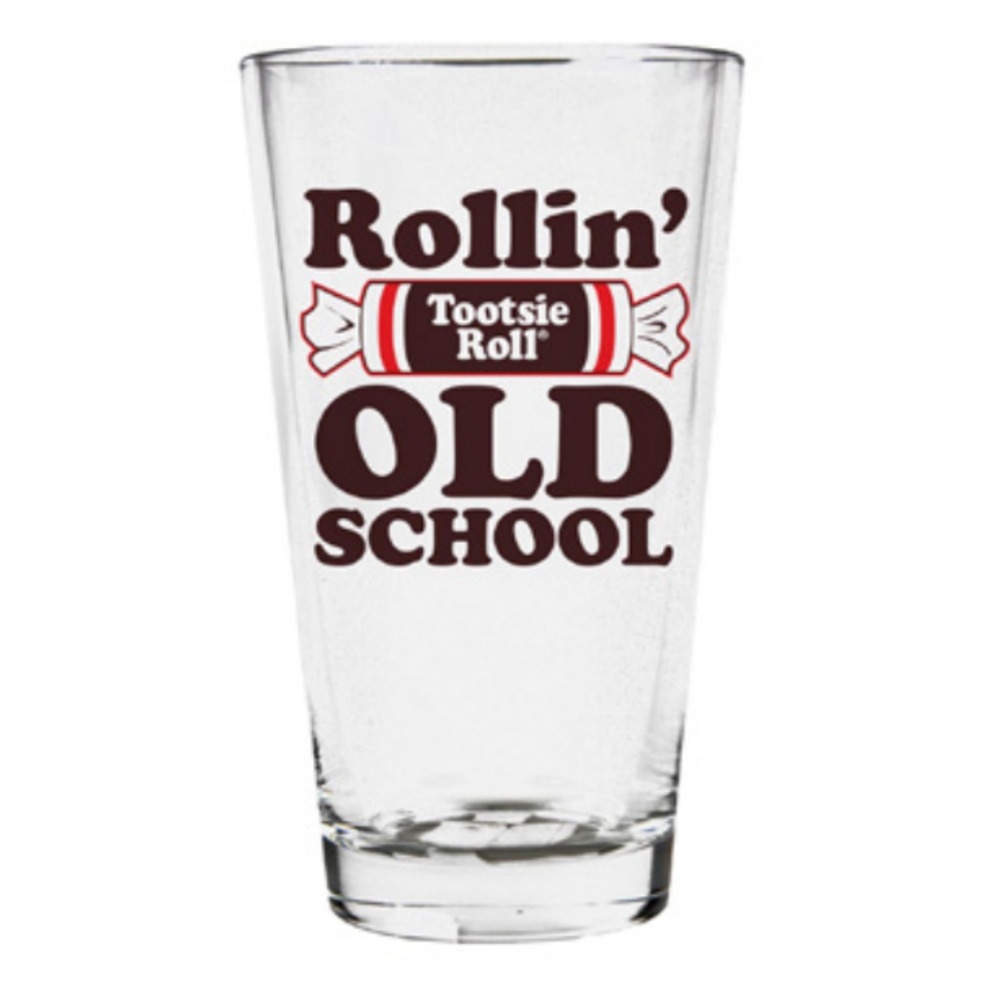 GLS-TR-SCHOOL  Old School 16 oz. Pint Glass