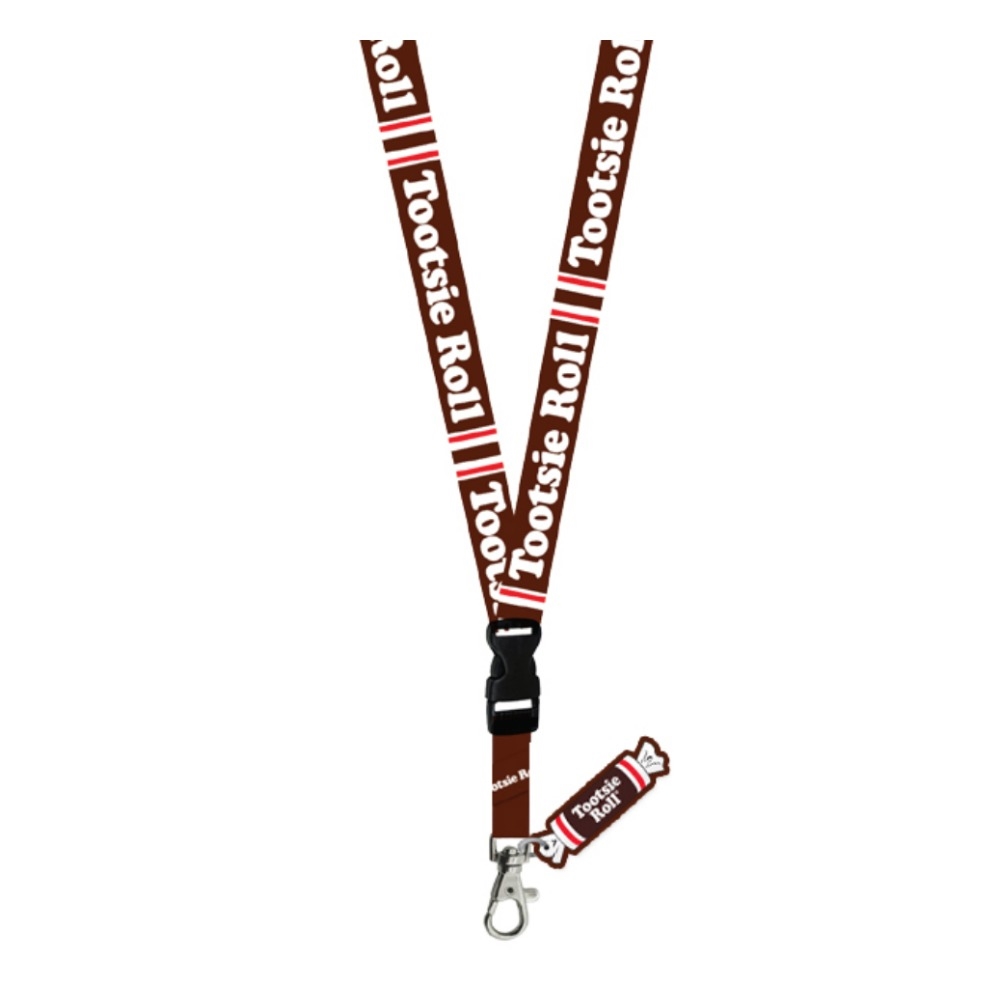 LYD-TR-TR  Lanyard with Rubber Candy Charm - Brown