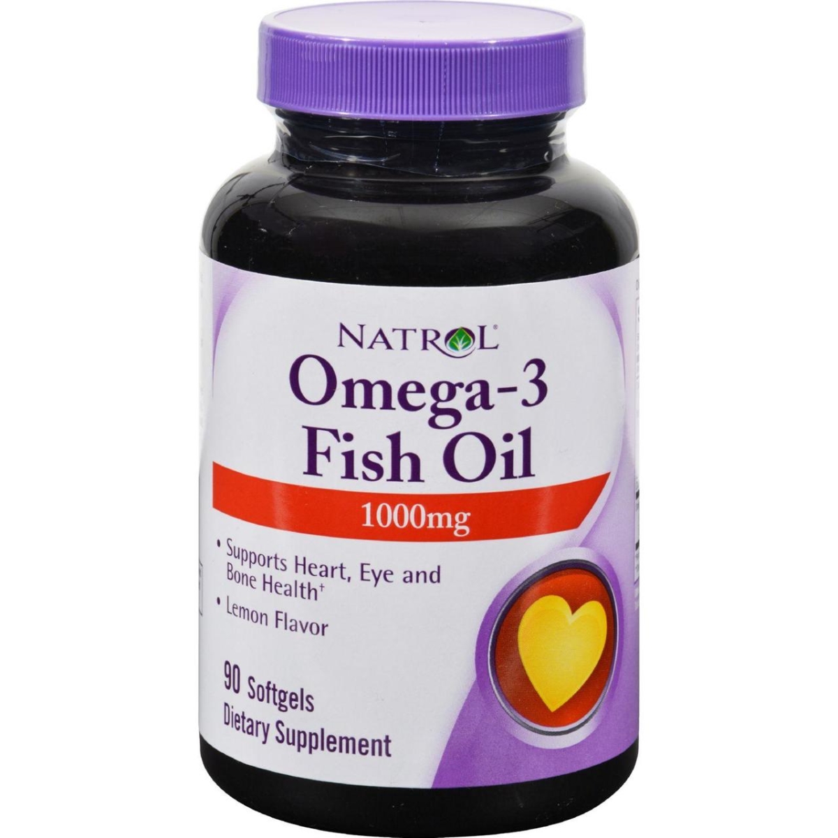 Picture of Natrol HG0343921 1000 mg Omega-3 Fish Oil Lemon&#44; 90 Softgels