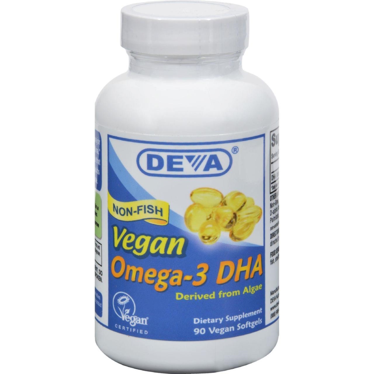 Picture of Deva Vegan Vitamins HG0233924 Omega-3 DHA&#44; 90 Vegan Softgels