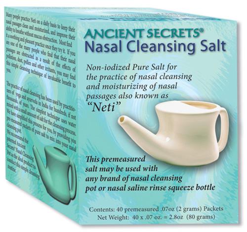 Picture of Ancient Secrets HG0561407 Nasal Cleansing Salt Packets&#44; 40 Packet