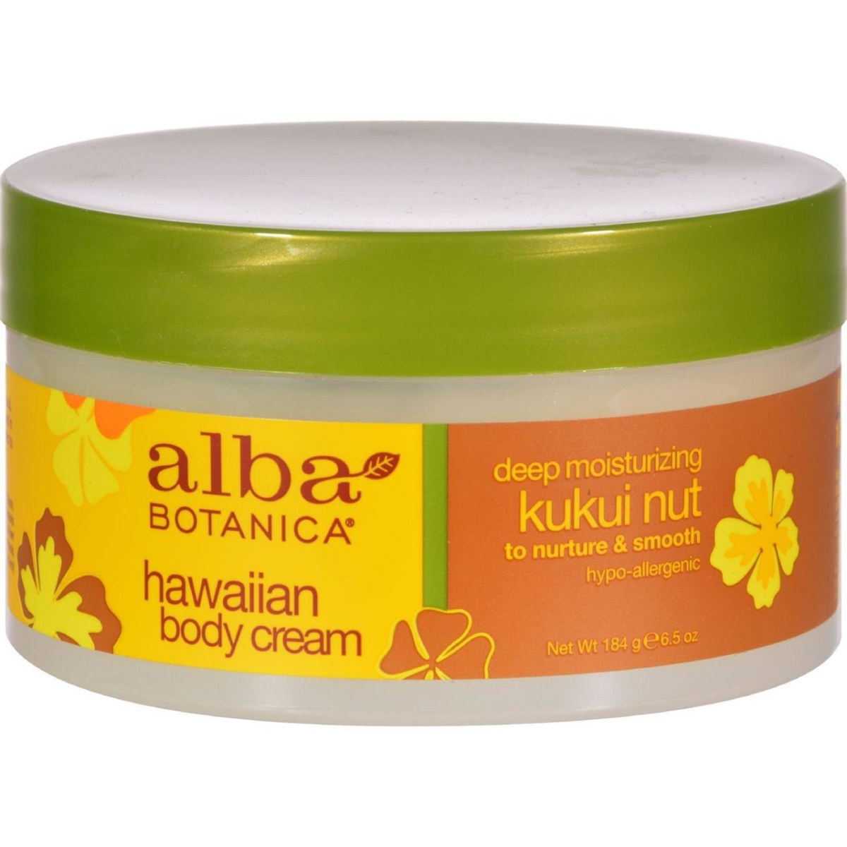 Picture of Alba Botanica HG0390328 6.5 oz Hawaiian Body Cream, Kukui Nut