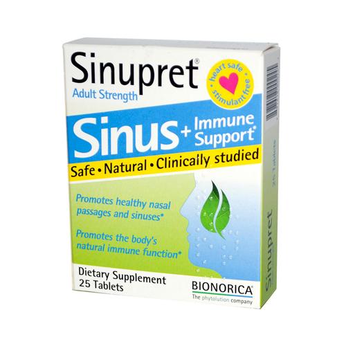 Picture of Sinupret By Bionorica HG0262717 Sinupret Plus for Adults - 25 Tablets