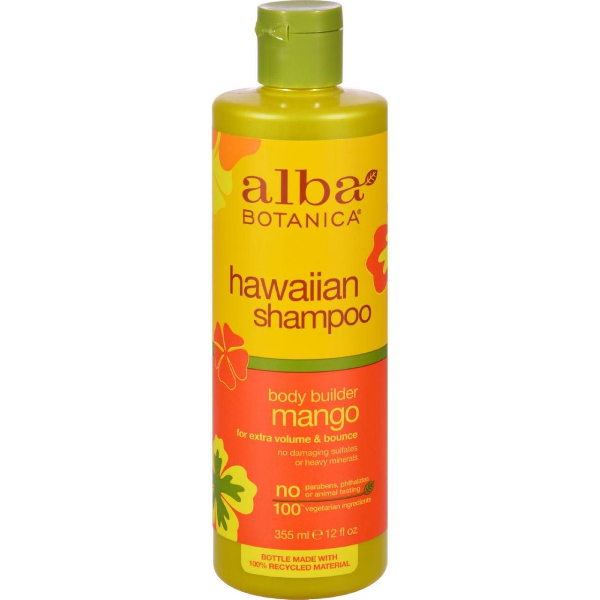 Picture of Alba Botanica HG0257618 12 fl oz Hawaiian Hair Wash&#44; Moisturizing Mango