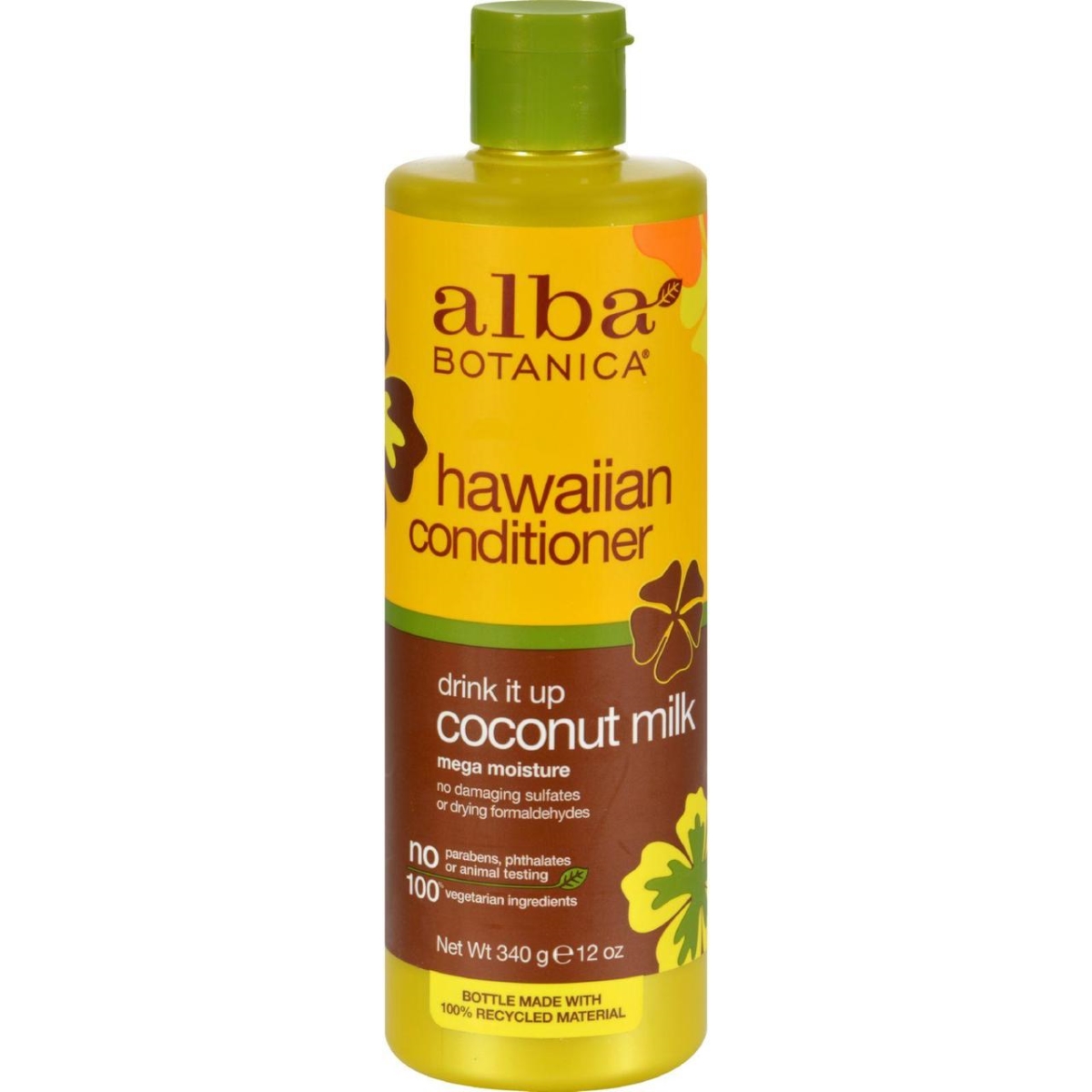Picture of Alba Botanica HG0258251 12 fl oz Hawaiian Hair Conditioner&#44; Coconut Milk
