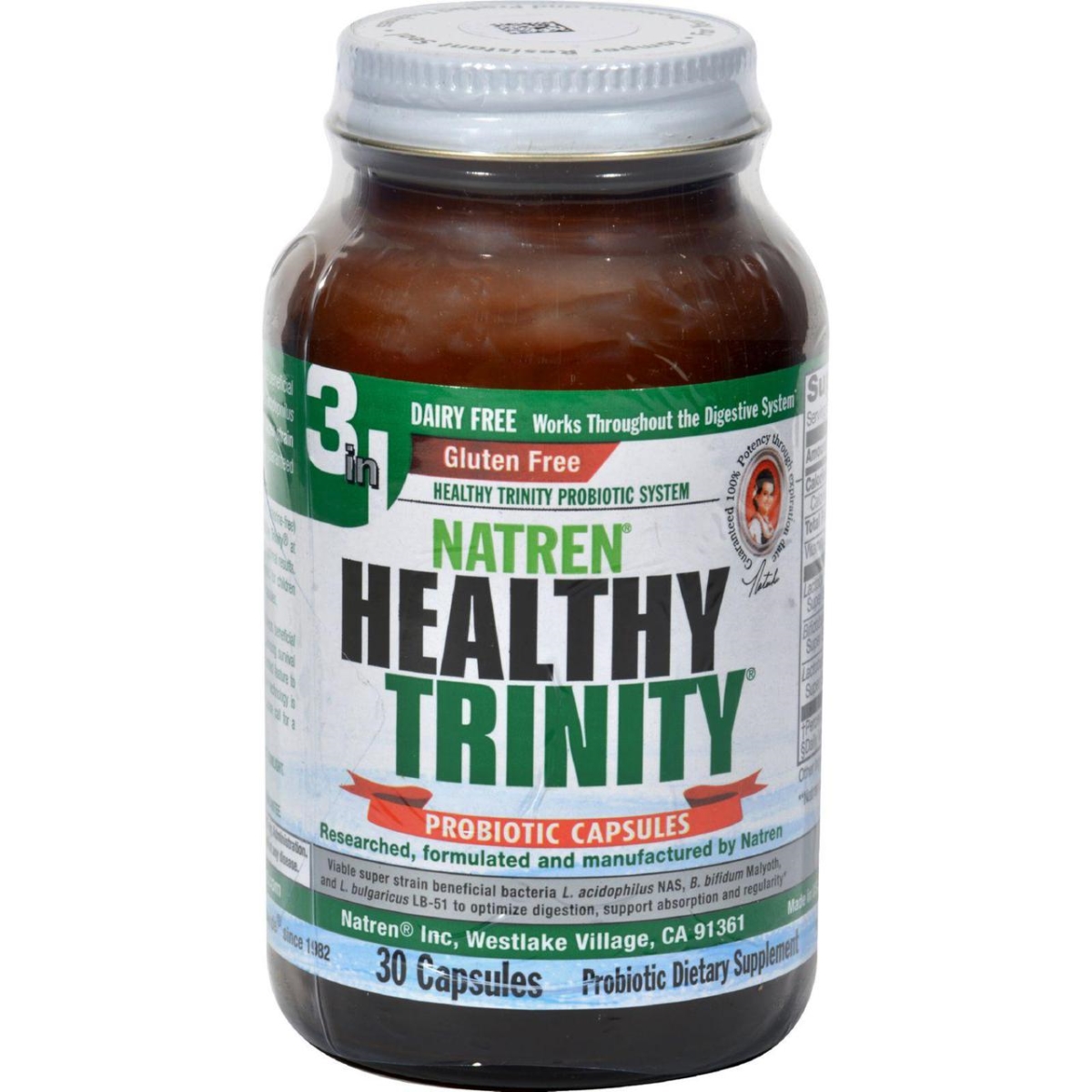 Picture of Natren HG0454629 Healthy Trinity Dairy Free - 30 Capsules