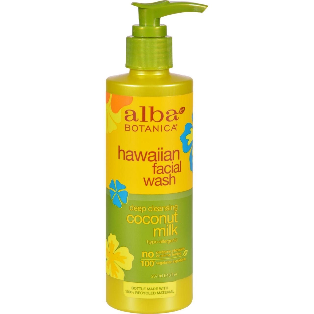 Picture of Alba Botanica HG0389957 8 fl oz Hawaiian Facial Wash&#44; Coconut Milk