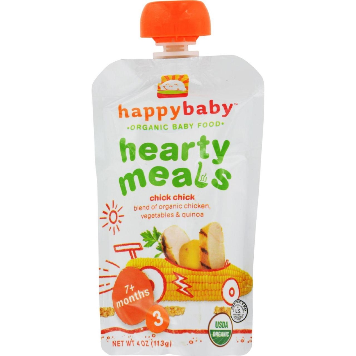 Picture of Happy Baby HG0307579 4 oz Organic Baby Food Stage 3 Chick Chick - Case of 16