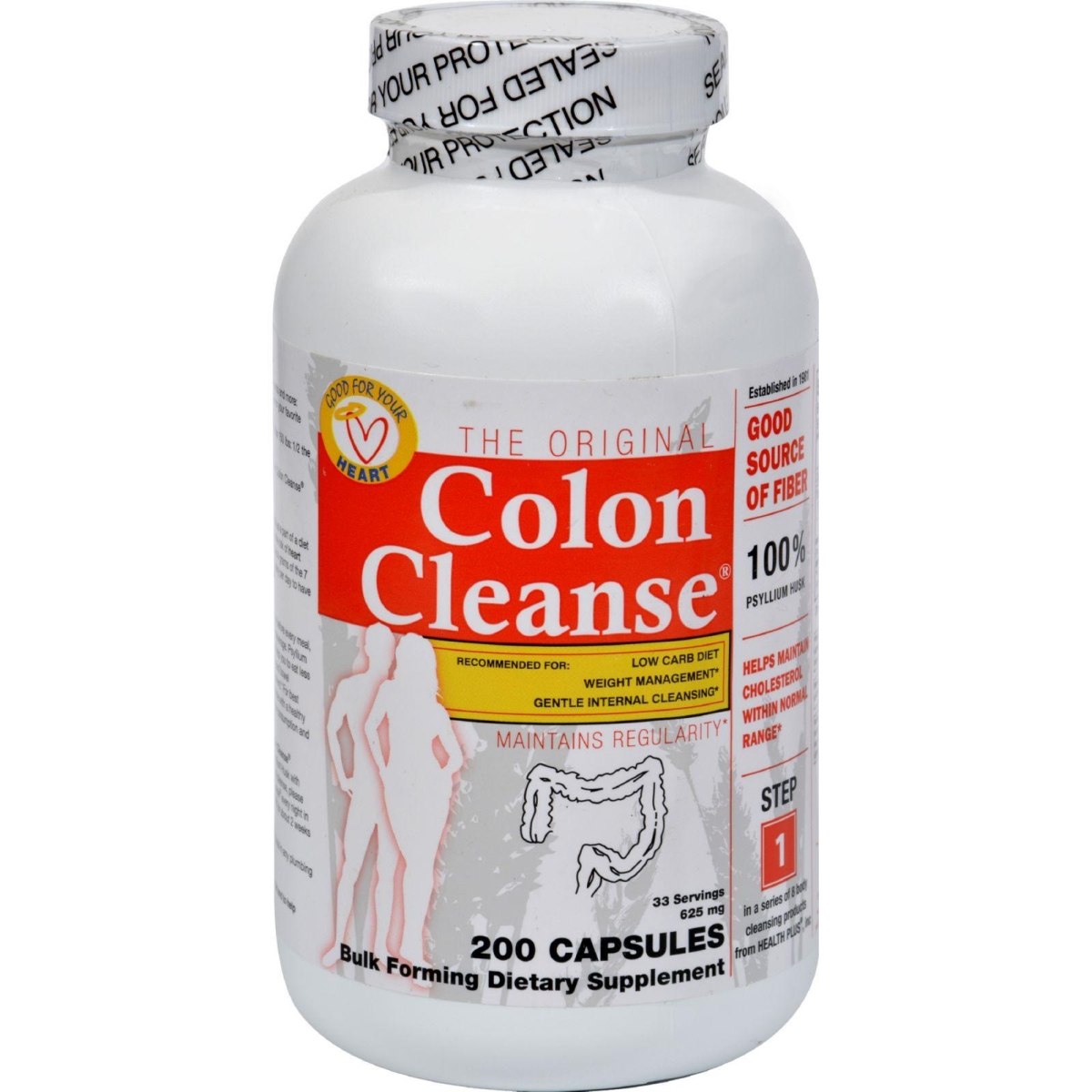 Picture of Health Plus HG0485219 The Original Colon Cleanse - 200 Capsules