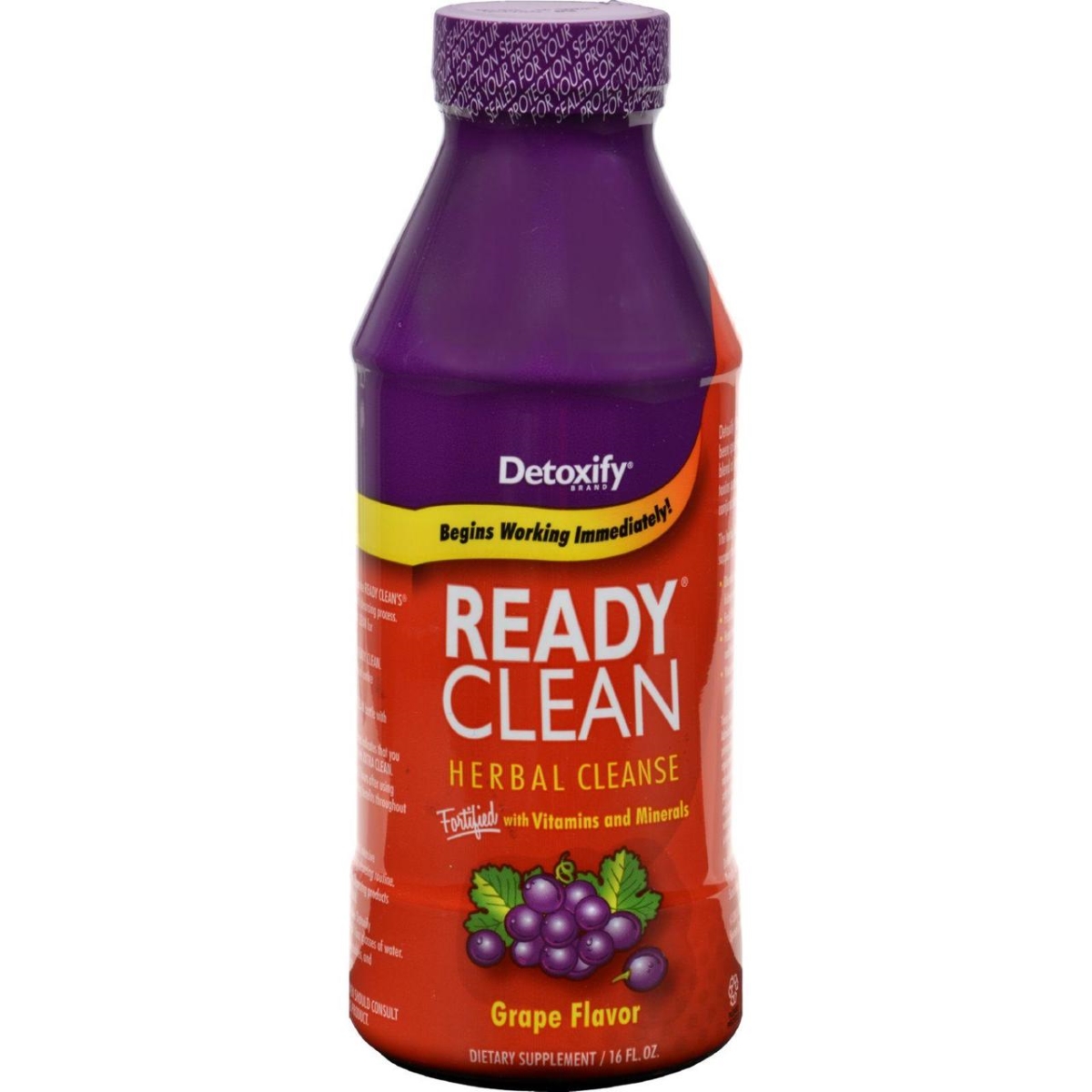 Picture of Detoxify HG0428474 16 fl oz Ready Clean Herbal Natural Grape