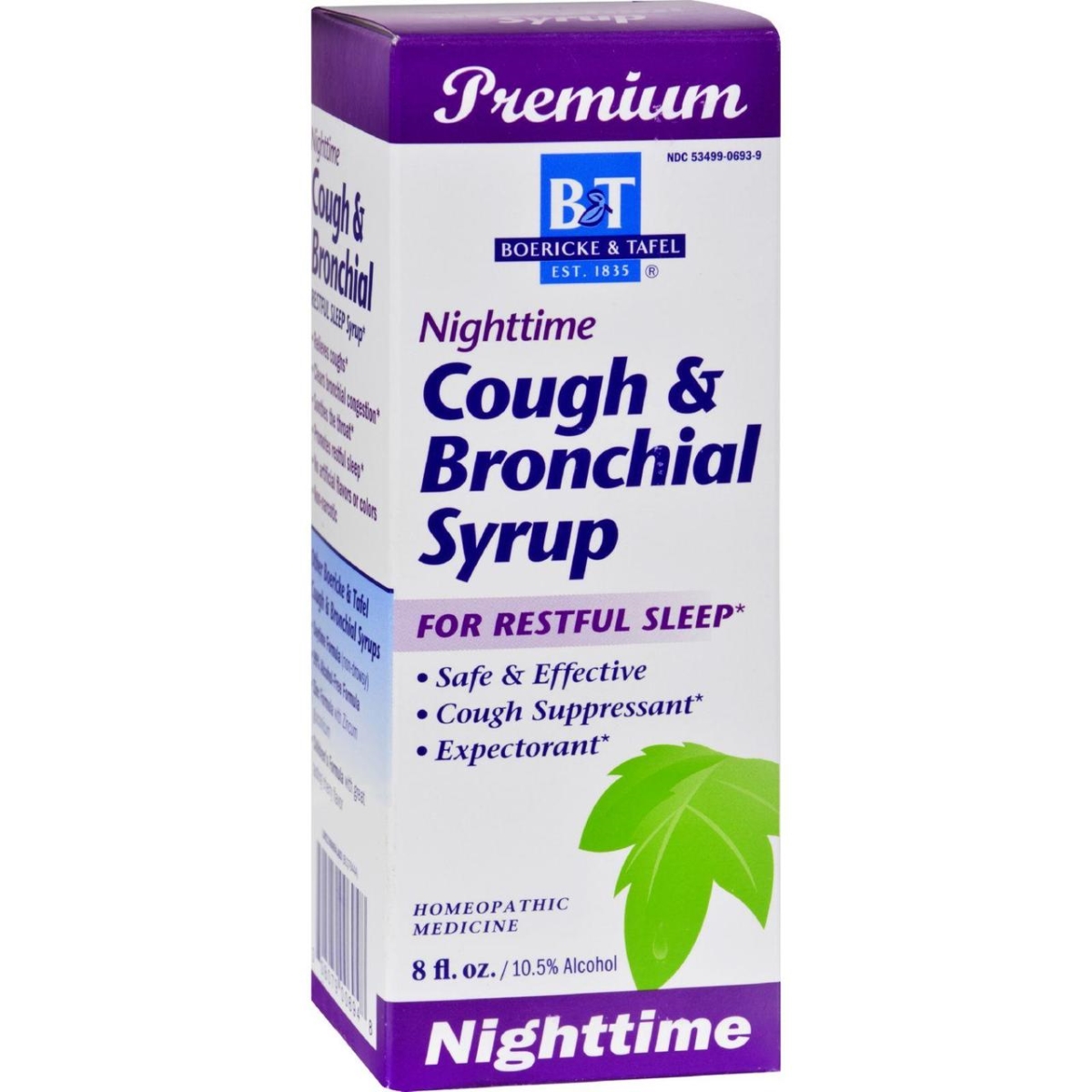 Picture of Boericke And Tafel HG0411645 8 fl oz Cough & Bronchial Syrup Nighttime