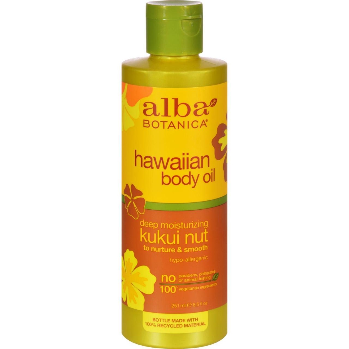 Picture of Alba Botanica HG0389999 8.5 fl oz Hawaiian Body Oil&#44; Kukui Nut
