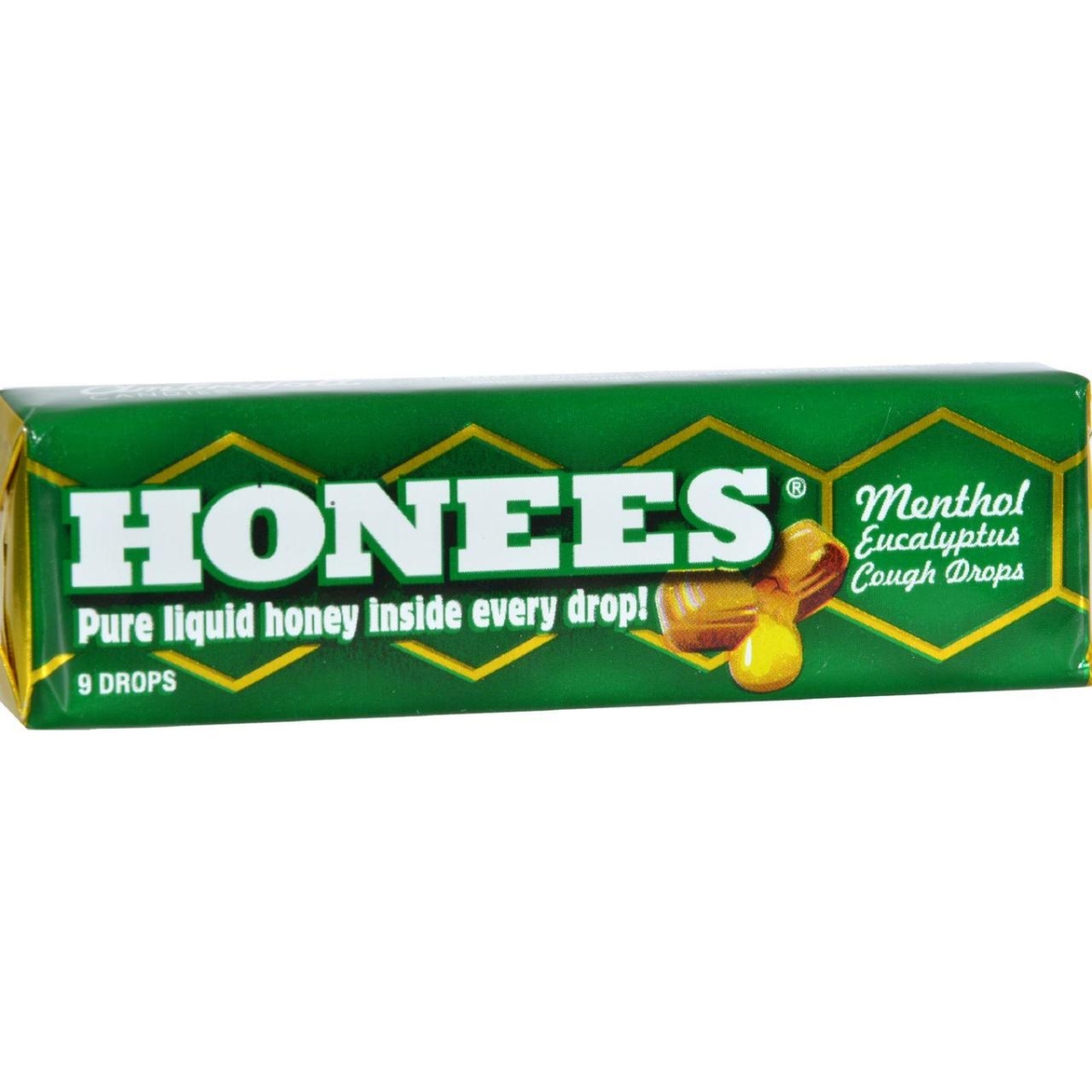 Picture of Honees HG0596809 Cough Drops - Menthol&#44; Case of 24 - Pack of 9