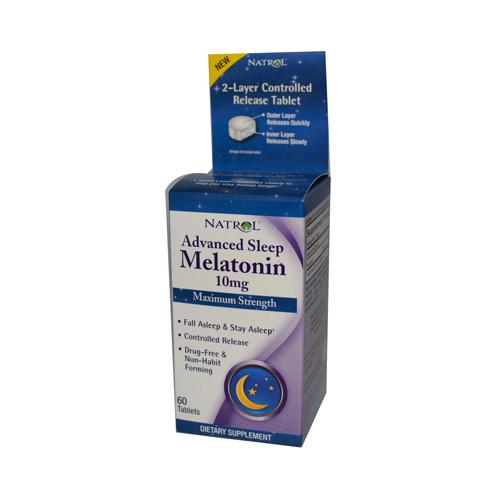 Picture of Natrol HG0611293 10 mg Advanced Sleep Melatonin - 60 Tablets