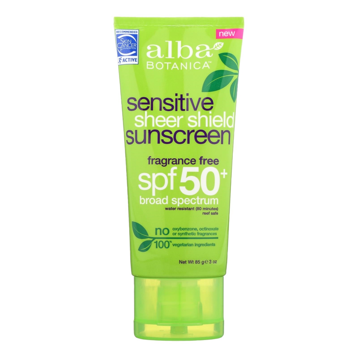 Picture of Alba Botanica HG2184778 3 oz Alba Botanica Sensitive Sheer Touch SPF 50 Sunscreen
