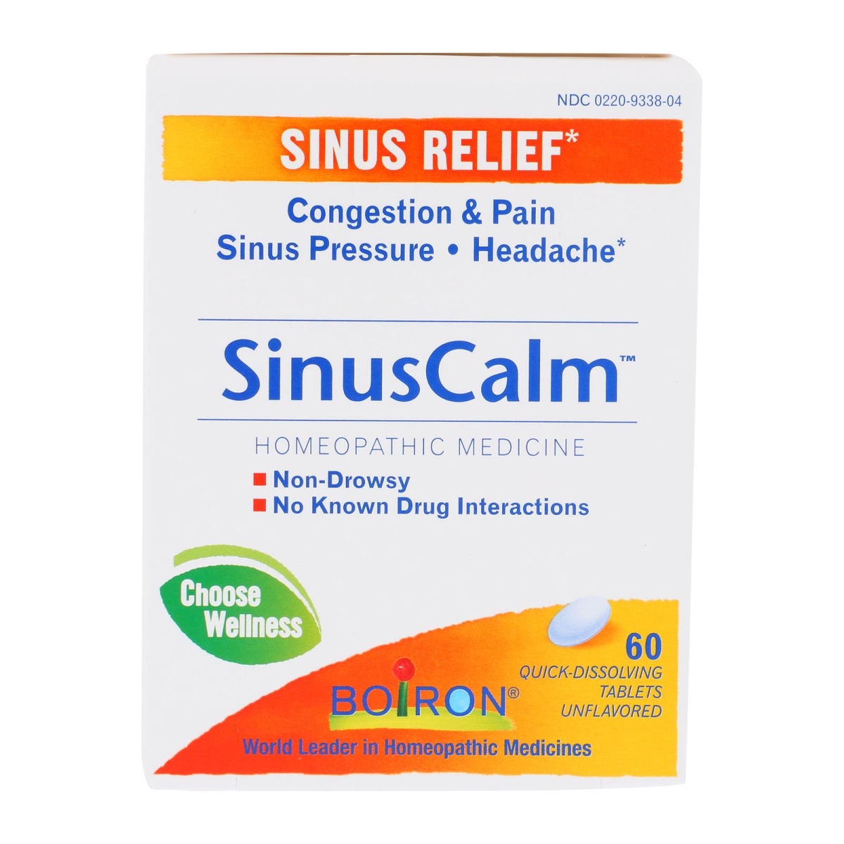 Picture of Boiron HG2480101 Sinus Calm Sinus Relief Homeopathic Medicine - 60 Tablets