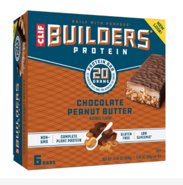 Picture of Clif Bar HG1352632 6-2.4 oz Builders Protein Chocolate Peanut Butter Powder - Case of 6