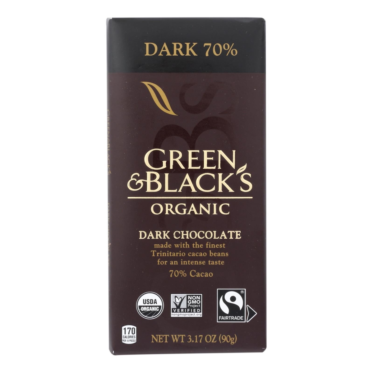 Picture of Green & Blacks HG2445161 3.17 oz 70 Percent Dark Chocolate - Case of 10