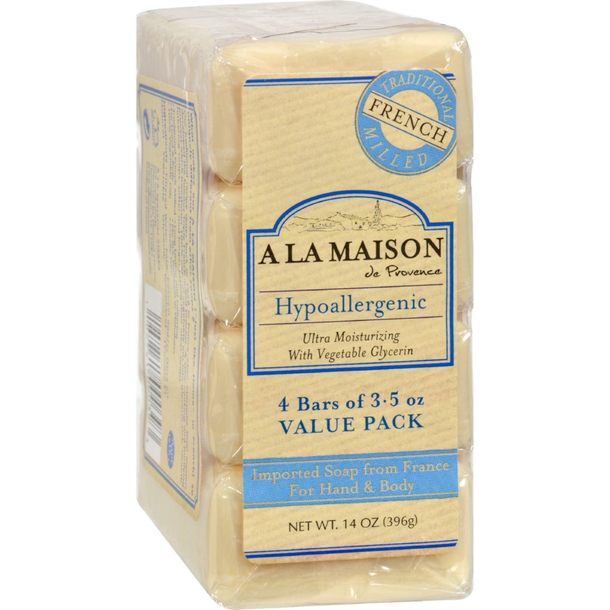 Picture of A La Maison HG0702894 3.5 oz Bar Soap Unscented Value Pack&#44; Pack of 4